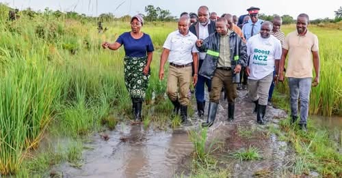 The Minister Of Small And Medium Enterprises, Hon. Elias Mubanga, Visited Nakonde District In Muchinga Province