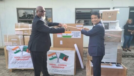 Zambia Receives Medical Equipment Worth USD 1 Million From The Government Of India